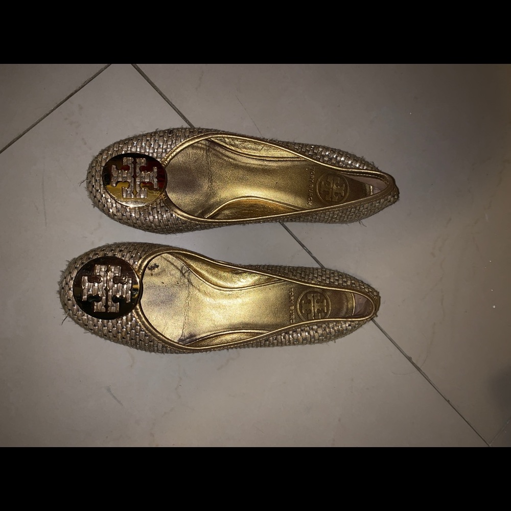 Tory Burch Straw Flats